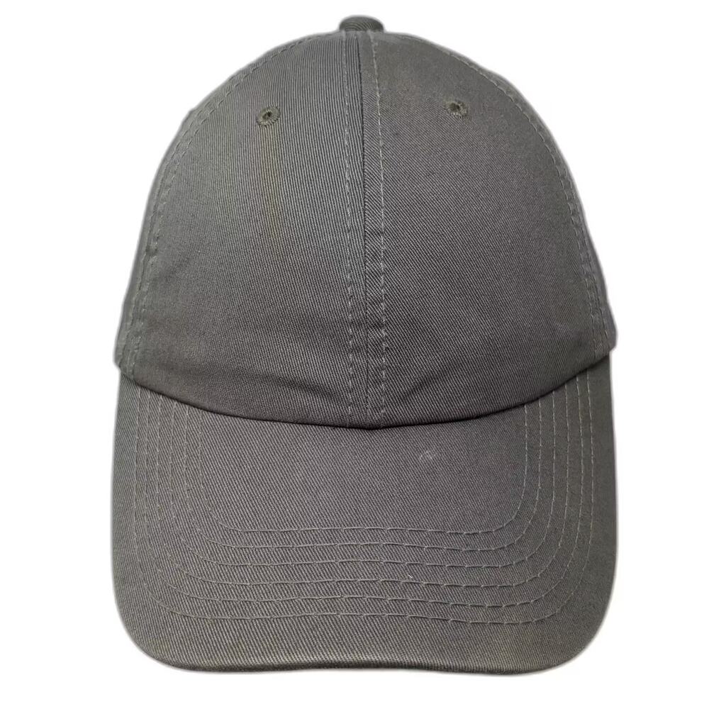 T.S.C. Baseball Cap Green One Size Solid Adjustable Plain Cotton Hat Slideback